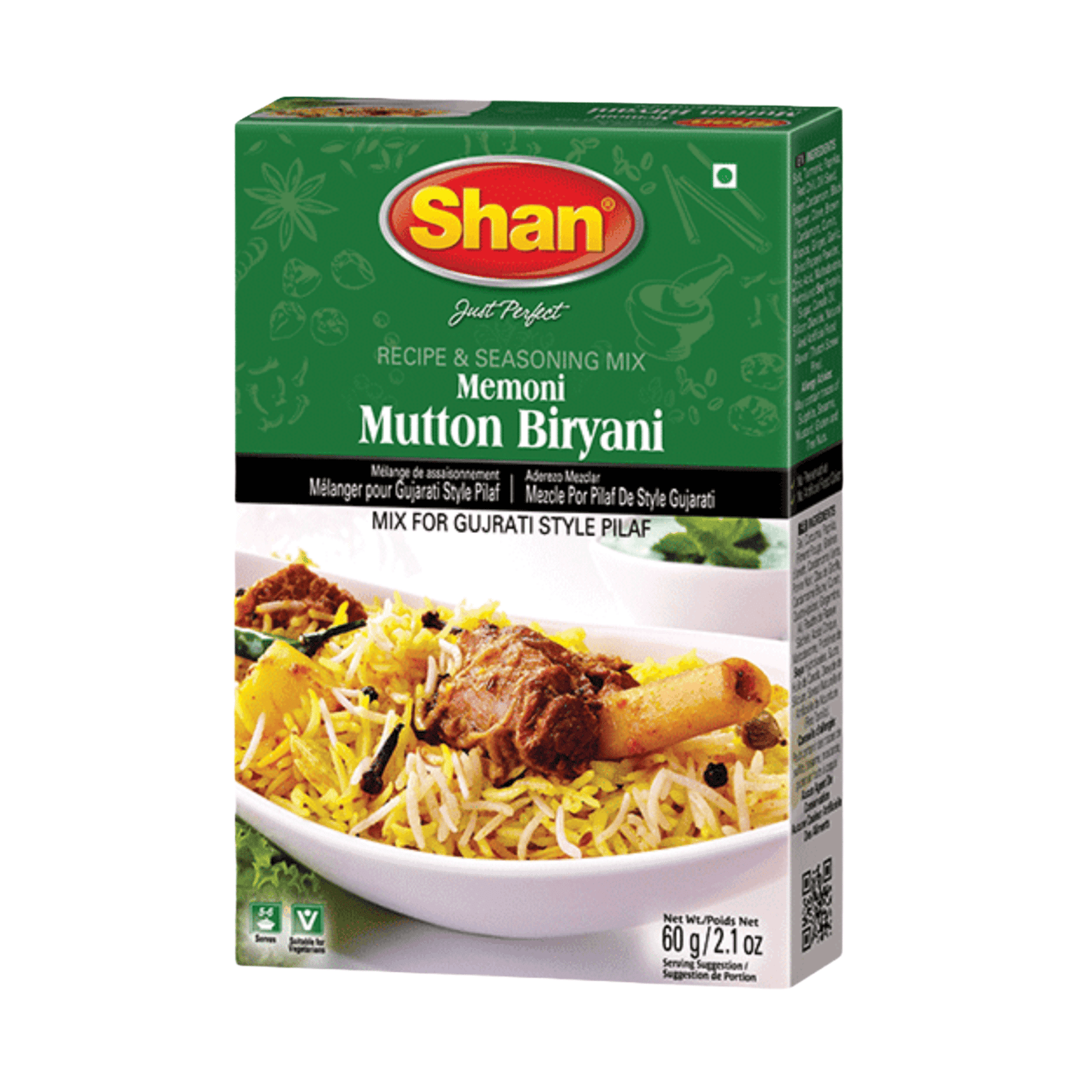 Shan Memoni Mutton Biryani  Recipe And Seasoning Mix 50G