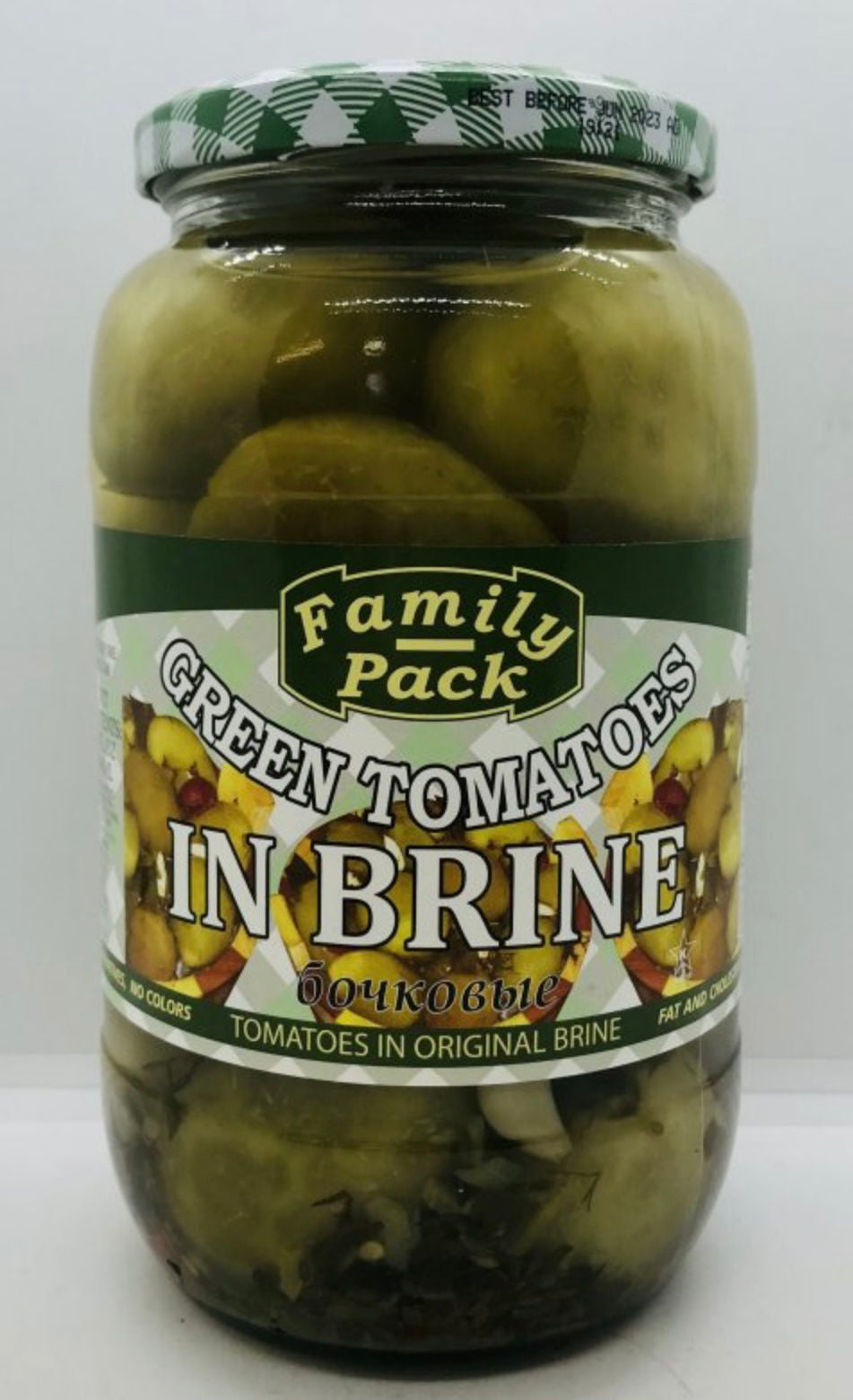 Family Pack Green Tomatoes In Brine 946Ml