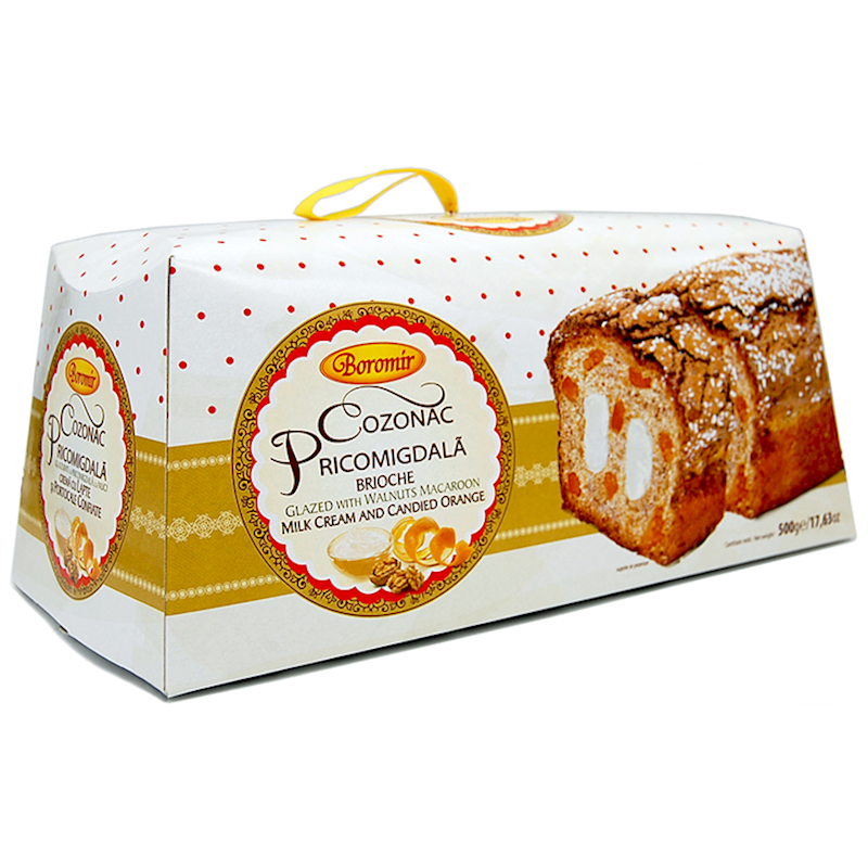 Cozonac W/ Candied Orange Peel And Milk Cream 500G