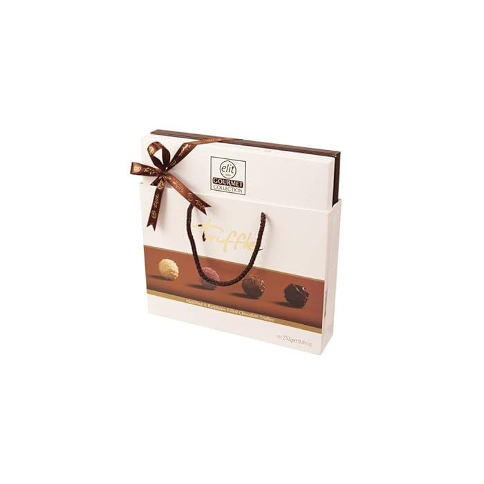 Elit Gourmet Collection Truffle (Hazelnut & Raspberry Filled Chocolate Truffles) 252 G