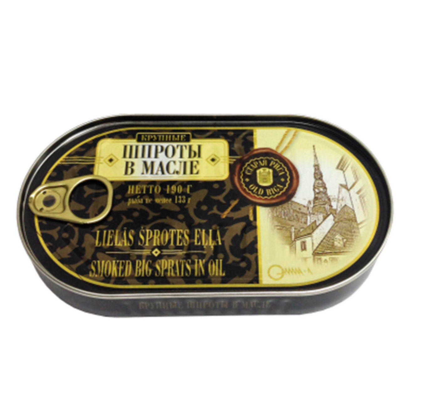 Old Riga Smoked Sprats In Oil 190G