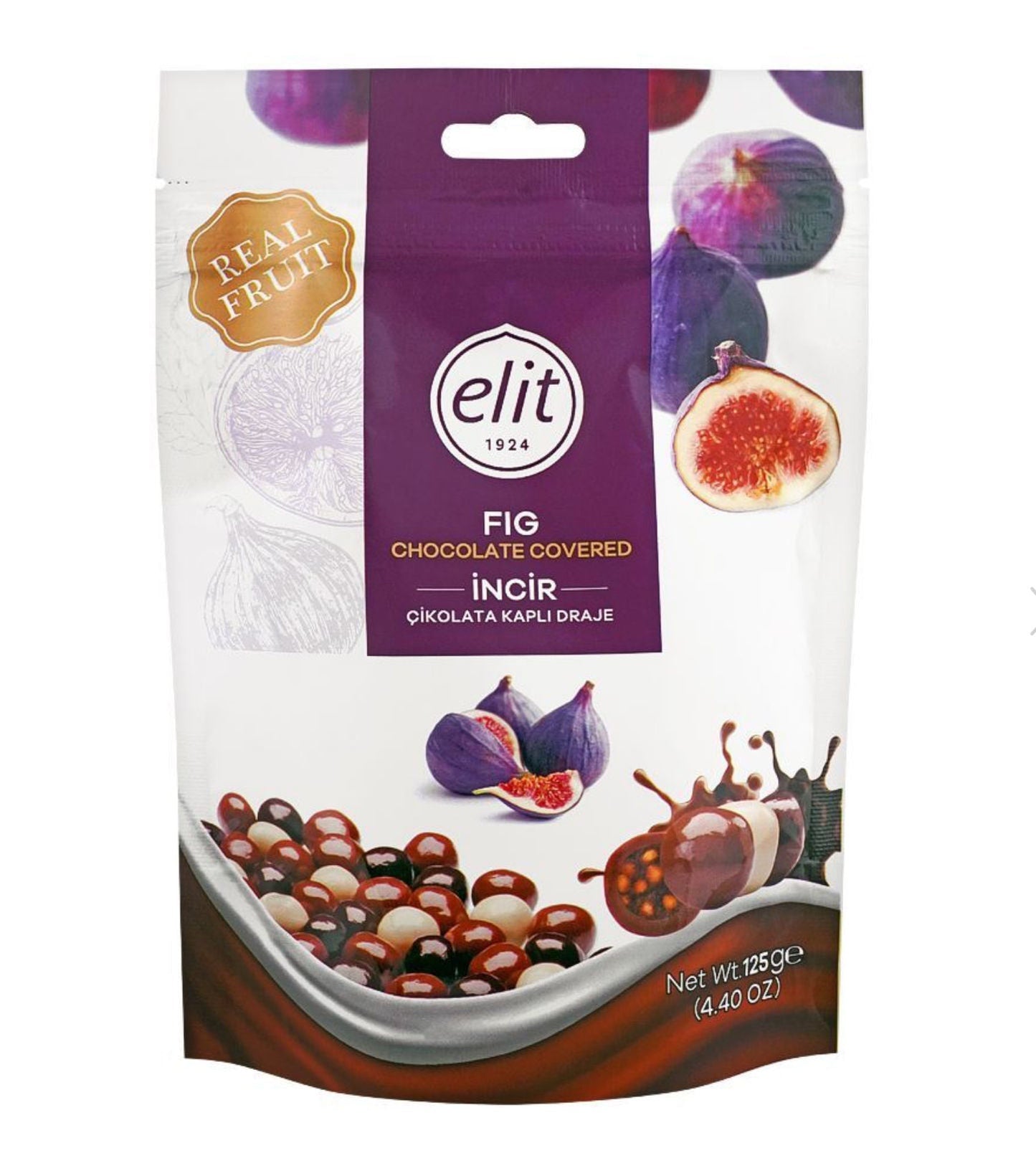 Elit Fig Chocolate Covered 125G
