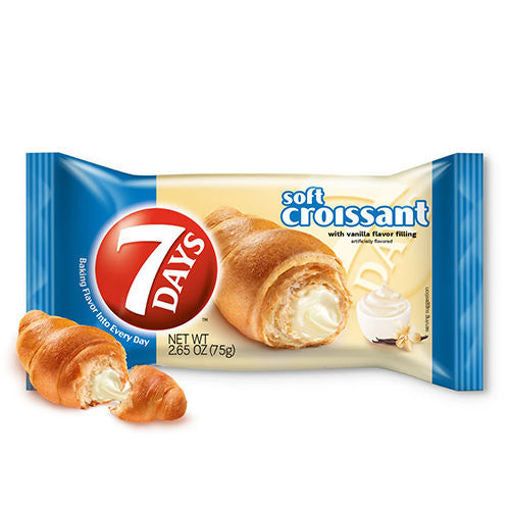 7Days Croissant W/Vanilla Flavor Filling 75G