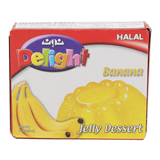 Delight Banana Jelly Dessert 85G