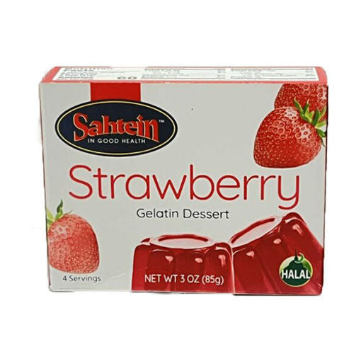 Sahtein Strawberry Gelatin Dessert 85G