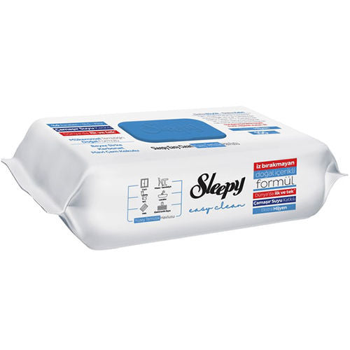 Sleepy Easy Clean Surface Cleaning Towel W/Bleach Additive (Blue) 100Pc