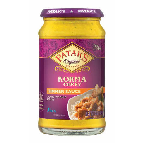 Patak'S Korma Curry Simmer Sauce 425G