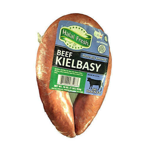 Halal Fresh Naturally Smoked Beef Kielbasy 454G