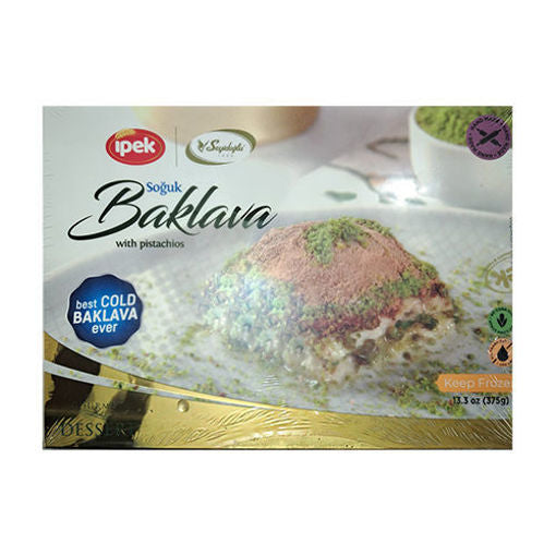Ipek Cold Baklava W/Pistachios (Soguk Baklava) 375G