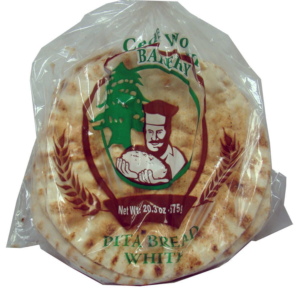 Cedar Wood Bakery White Pita Bread 575G