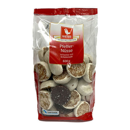 Weiss Pfeffernusse Cookies (Glazed & Chocolate Covered) 600G