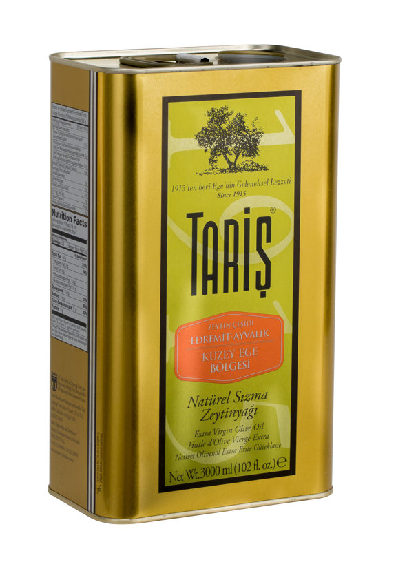 Taris Premium Extra Virgin Olive Oil North Aegean   / Tariş Kuzey Ege Natural Sızma Zeytinyağı 3000 Ml