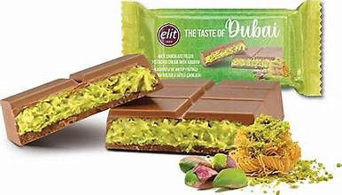 Elit Dubai Chocolate  Pistachio Bar 90G