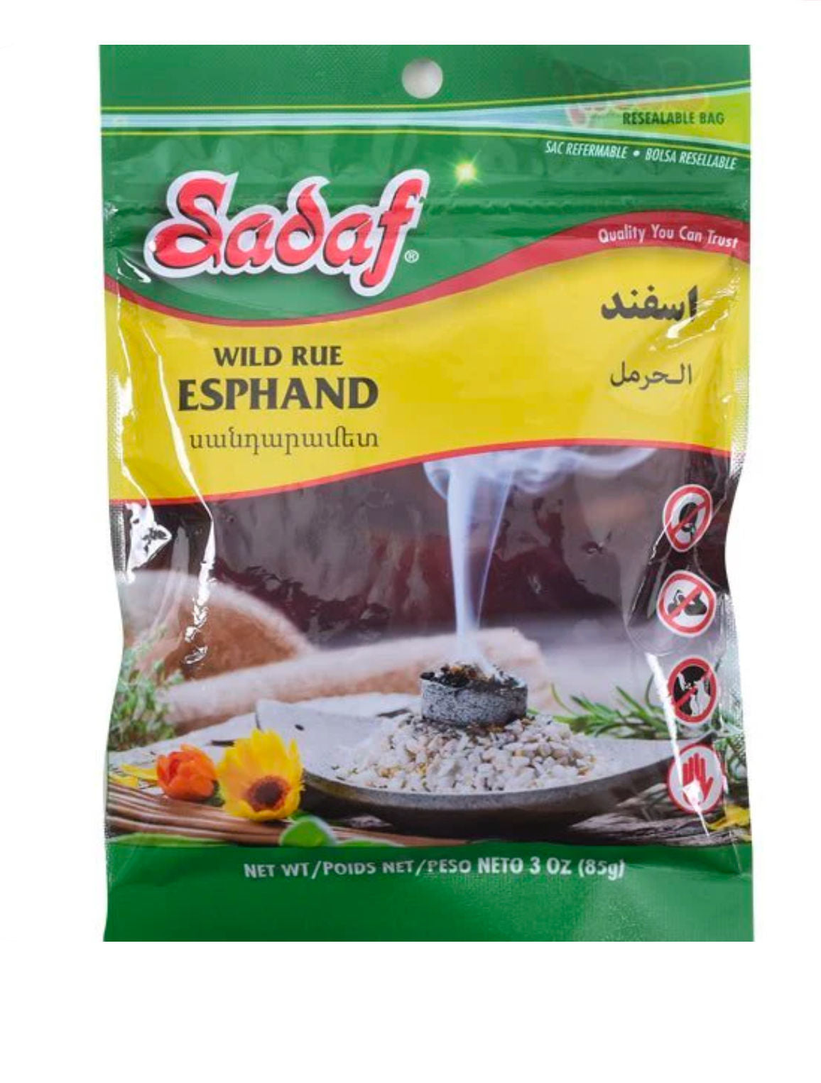 Sadaf Wild Rue Esphand 85 G