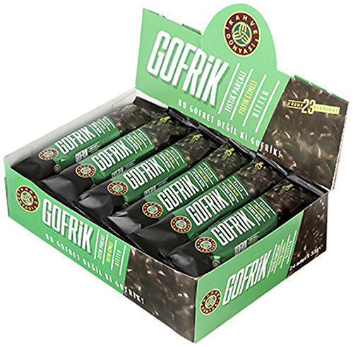 Kahve Dunyasi Gofrik Pistachio Wafers W/Dark 33G Pack Of 24