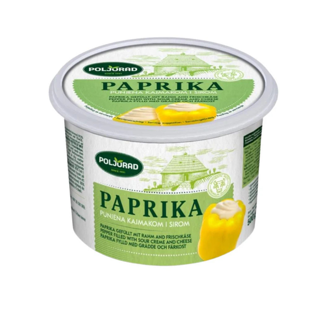 Poljorad Kajmak W/Peppers ( Punjena Kajmakom I Sirom) 500G