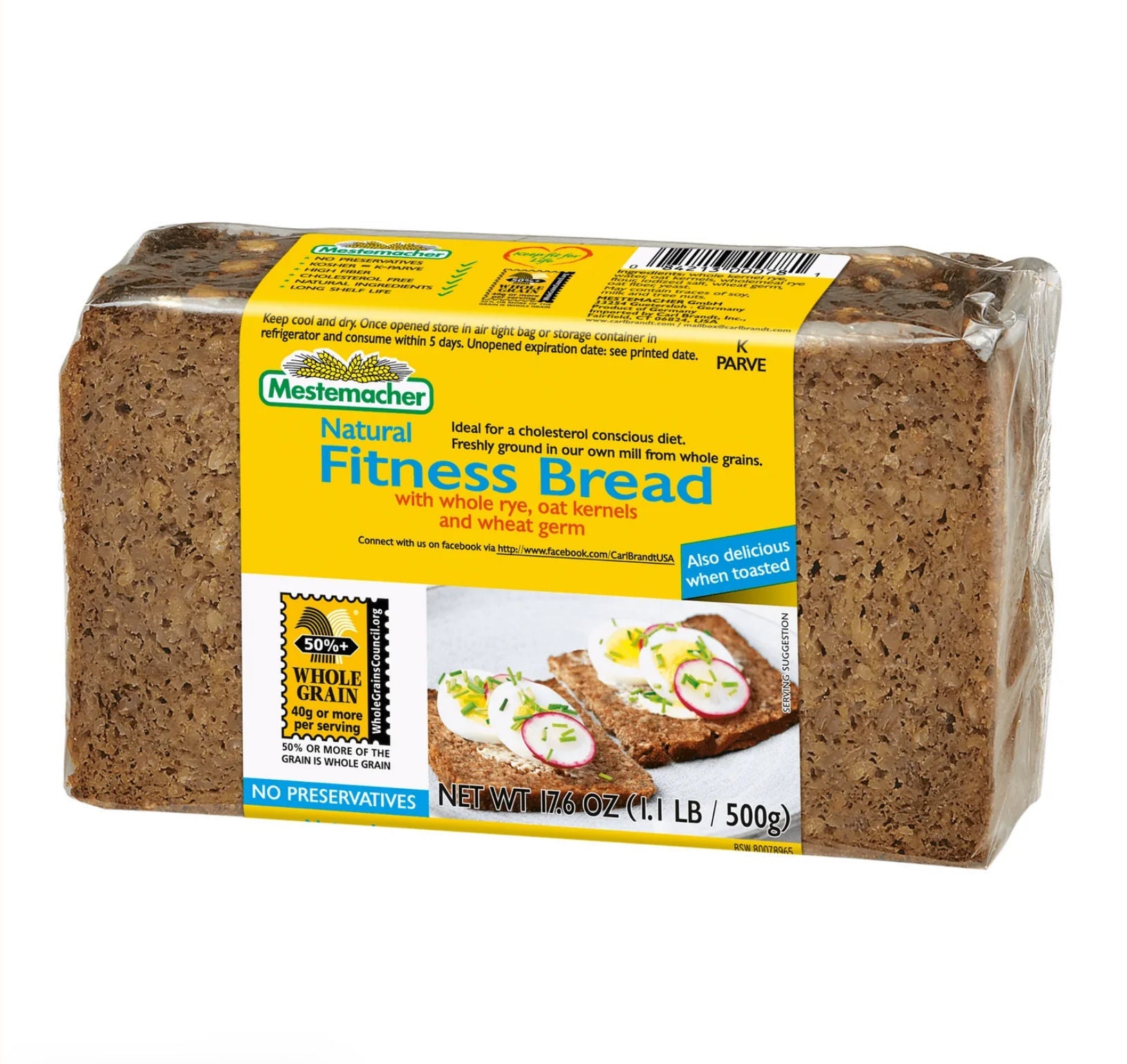 Mestemacher Natural Fitness Bread 500G